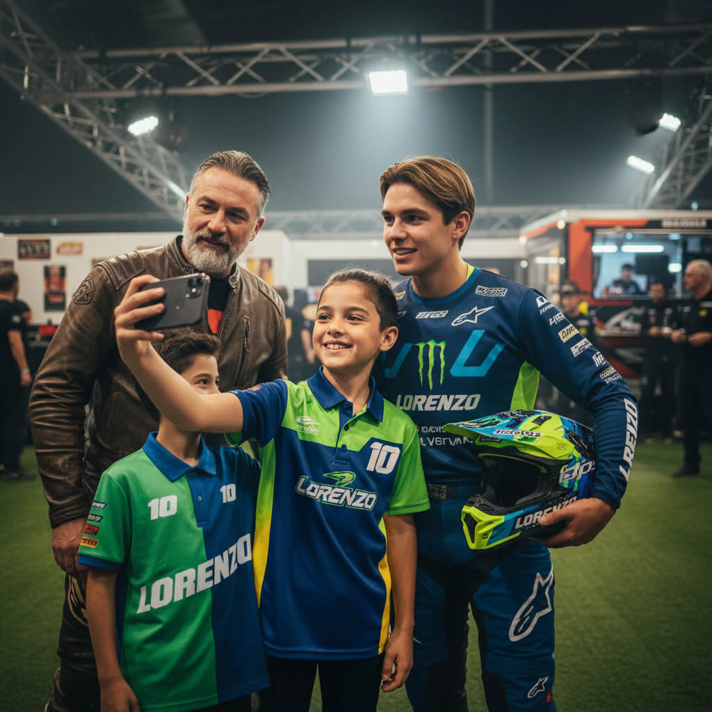 Lorenzo racing action 4